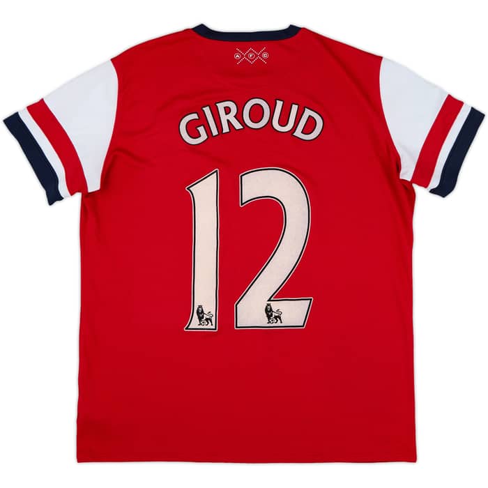 2012-14 Arsenal Home Shirt Giroud #12 - 8/10 - (Women's XL)