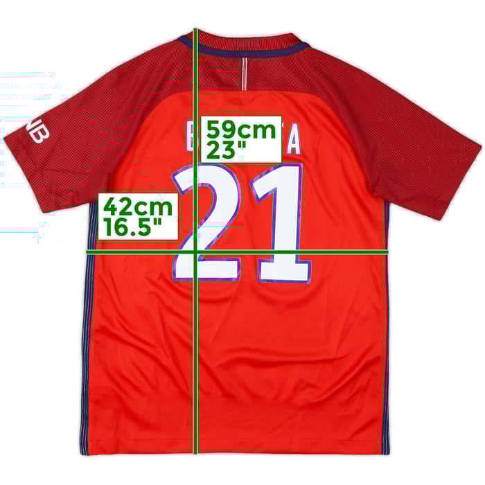 2016-17 Paris Saint-Germain Away Shirt Ben Arfa #21 - 8/10 - (M.Boys)