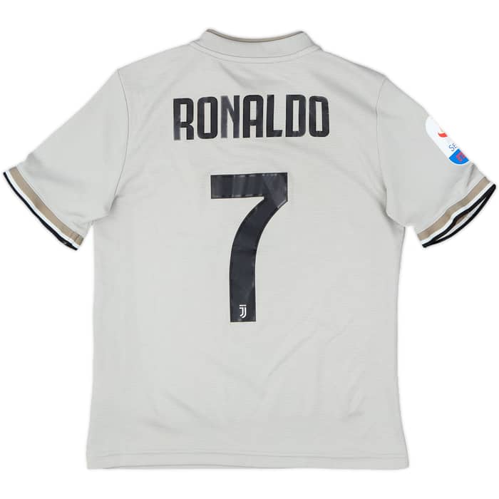 2018-19 Juventus Away Shirt Ronaldo #7 - 8/10 - (M.Boys)