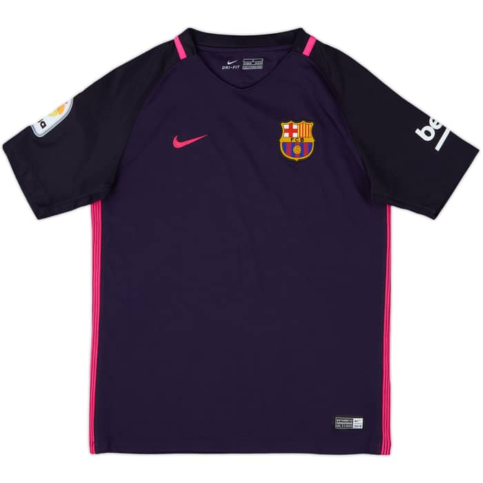 2016-17 Barcelona Away Shirt - 8/10 - (L.Boys)