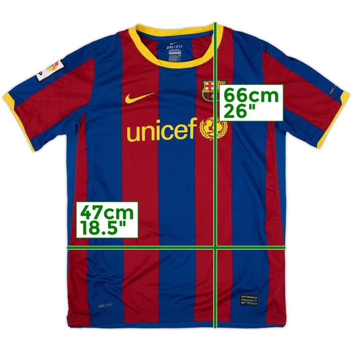2010-11 Barcelona Home Shirt - 8/10 - (XL.Boys)