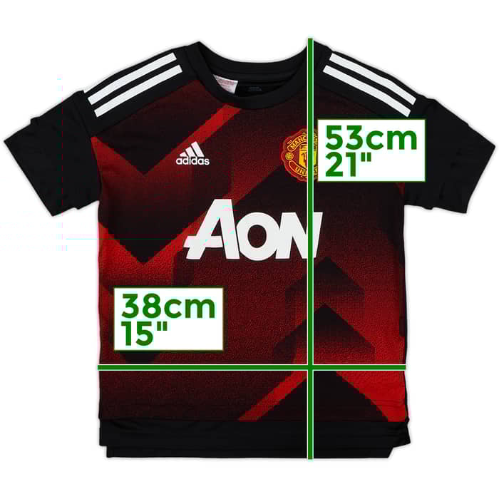 2017-18 Manchester United adidas Training Shirt - 10/10 - (S.Boys)