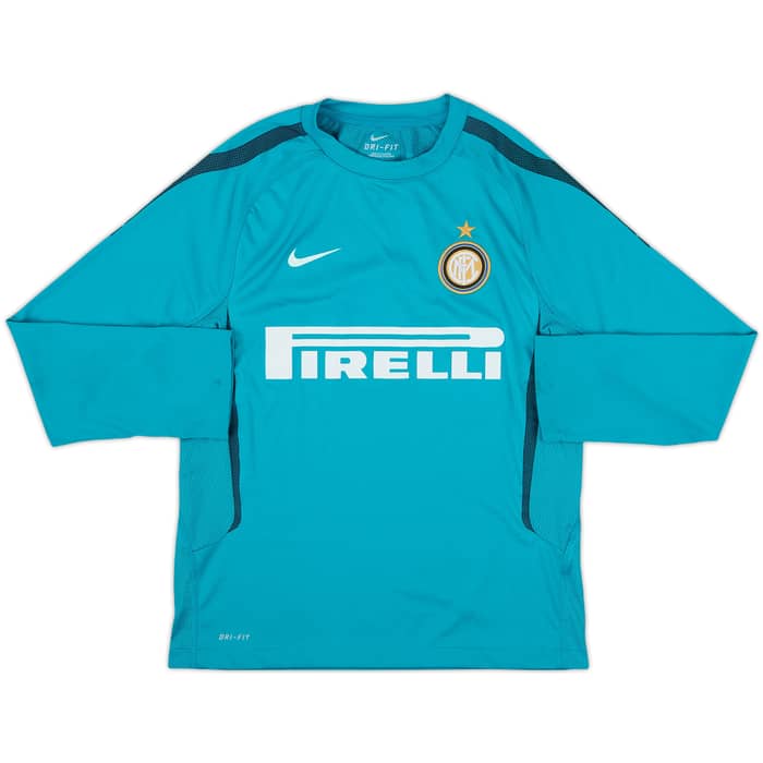 2010-11 Inter Milan Nike Training L/S Shirt - 9/10 - (M.Boys)
