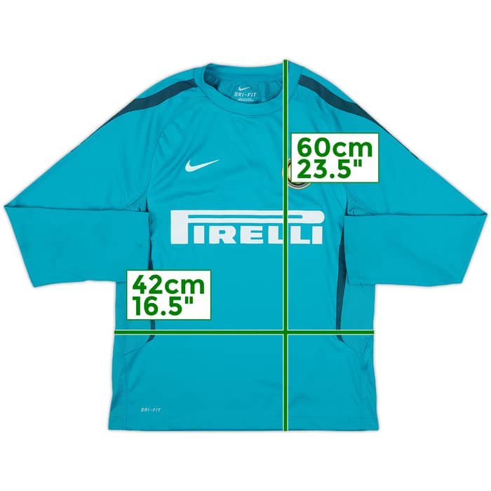 2010-11 Inter Milan Nike Training L/S Shirt - 9/10 - (M.Boys)