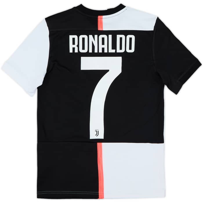 2019-20 Juventus Home Shirt Ronaldo #7 - 6/10 - (M.Boys)