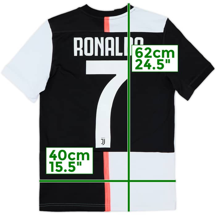 2019-20 Juventus Home Shirt Ronaldo #7 - 6/10 - (M.Boys)