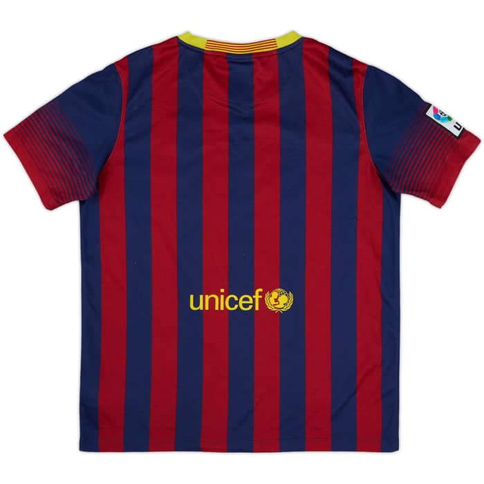 2013-14 Barcelona Home Shirt - 5/10 - (XL.Boys)
