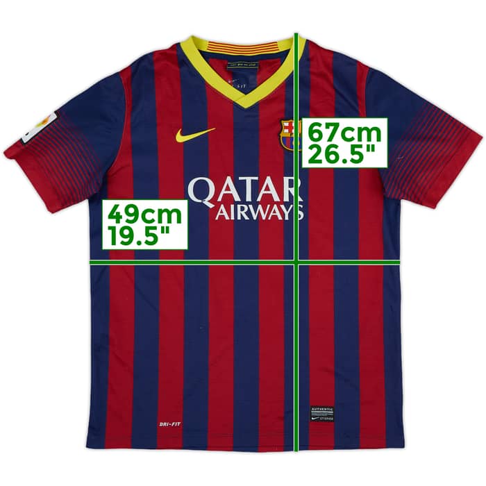 2013-14 Barcelona Home Shirt - 5/10 - (XL.Boys)