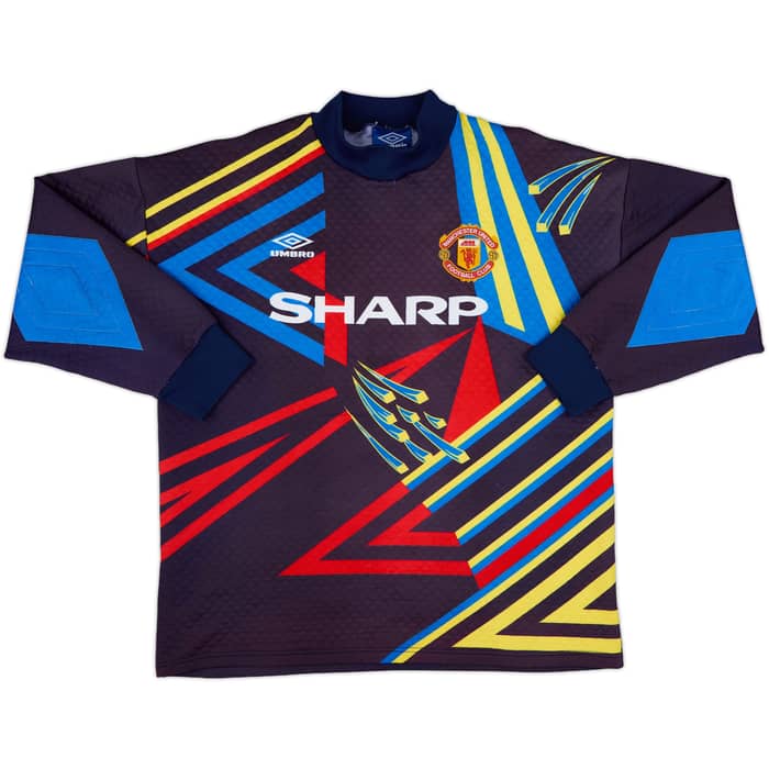 1992-93 Manchester United GK Shirt Schmeichel #1 - 9/10 - (L)