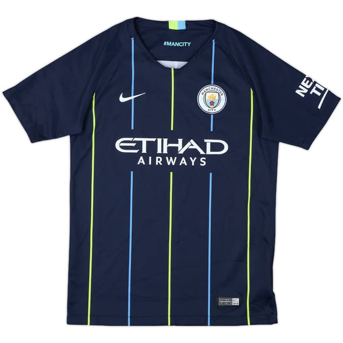 2018-19 Manchester City Away Shirt - 8/10 - (L.Boys)