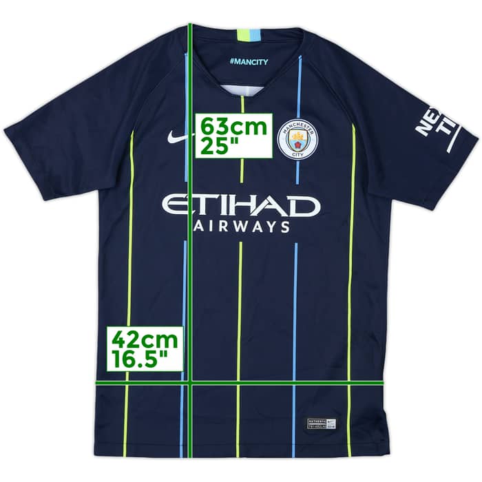 2018-19 Manchester City Away Shirt - 8/10 - (L.Boys)