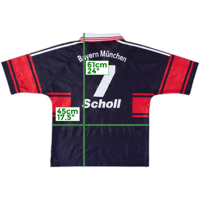 1997-99 Bayern Munich Home Shirt Scholl #7 - 8/10 - (Y)