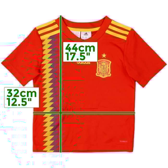 2018-19 Spain Home Shirt - 6/10 - (5-6 Years)