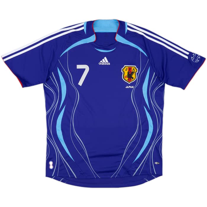 2006-08 Japan Home Shirt Nakata #7 - 8/10 - (XL)