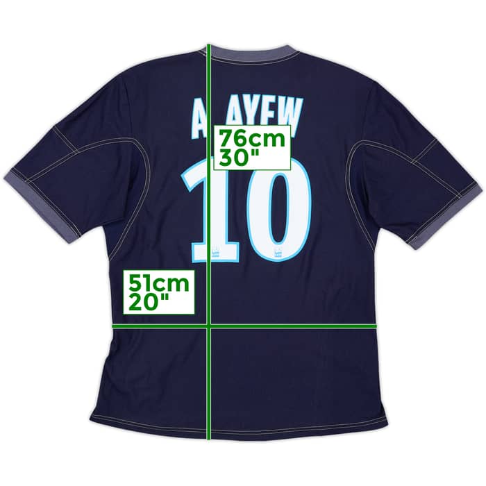 2013-14 Olympique Marseille Away Shirt A.Ayew #10 - 10/10 - (L)