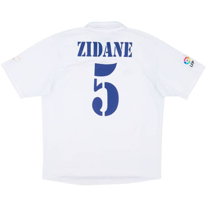 2001 Real Madrid Home Shirt Zidane #5 - 7/10 - (L)