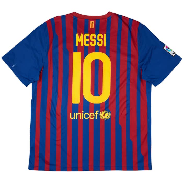 2011-12 Barcelona Home Shirt Messi #10 - 8/10 - (XL)