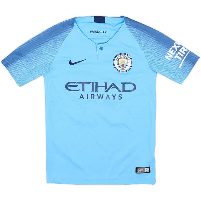 2018-19 Manchester City Home Shirt G.Jesus #33 - 7/10 - (S.Boys)