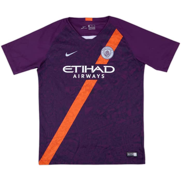 2018-19 Manchester City Third Shirt - 9/10 - (XL.Boys)