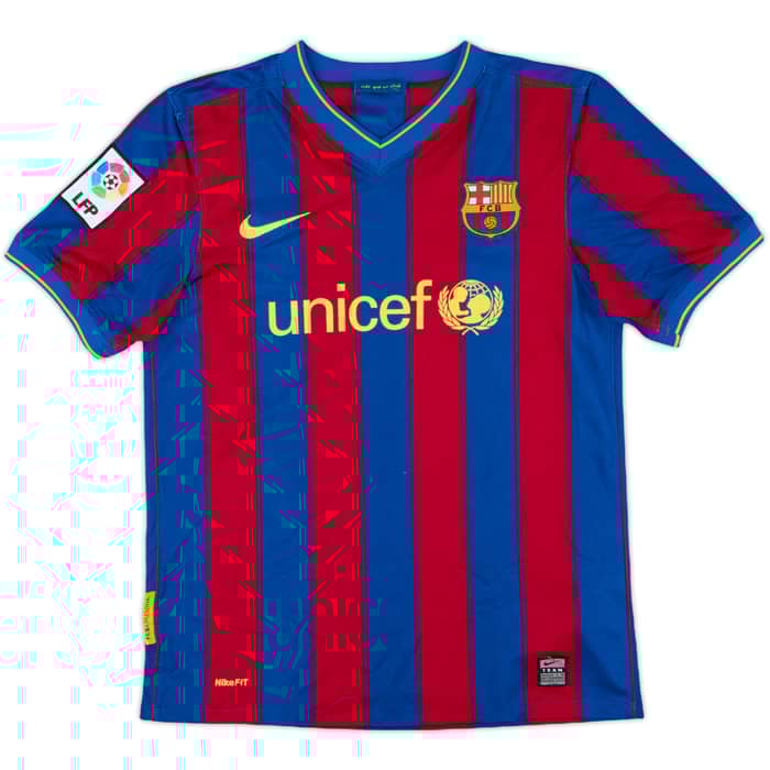2009-10 Barcelona Home Shirt - 8/10 - (L.Boys)