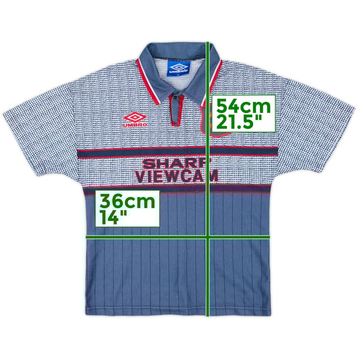 1995-96 Manchester United Away Shirt - 9/10 - (L.Boys)
