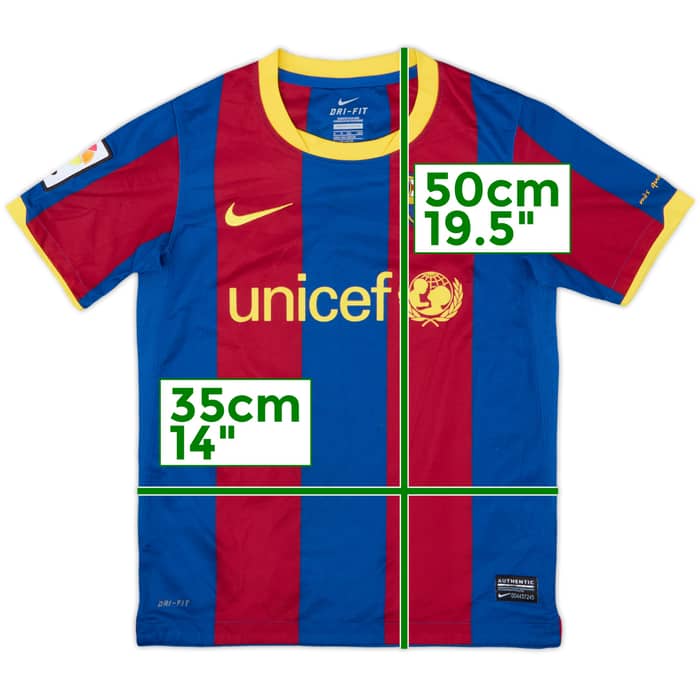 2010-11 Barcelona Home Shirt - 7/10 - (S.Boys)