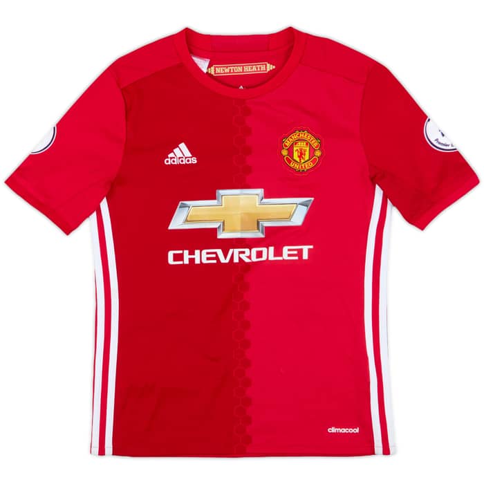 2016-17 Manchester United Home Shirt Pogba #6 - 8/10 - (M.Boys)