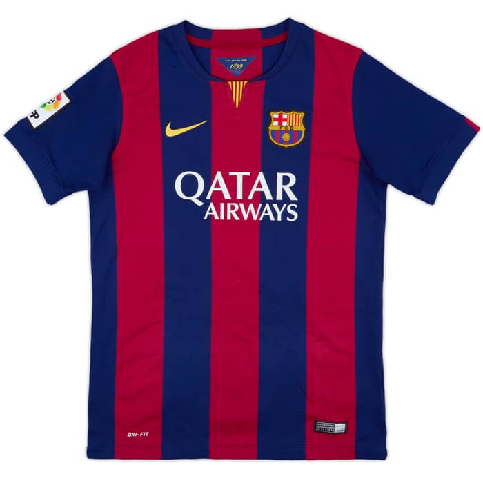 2014-15 Barcelona Home Shirt Messi #10 - 8/10 - (L.Boys)