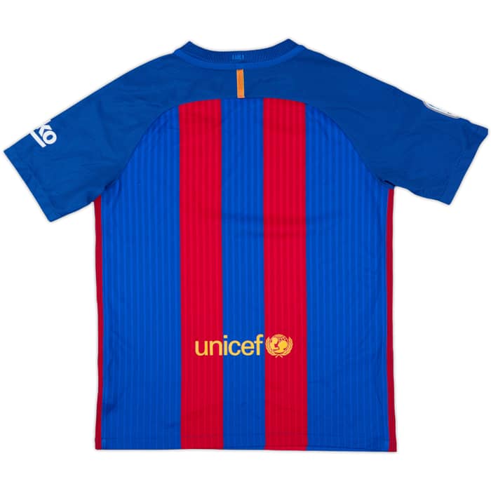 2016-17 Barcelona Home Shirt - 9/10 - (XL.Boys)