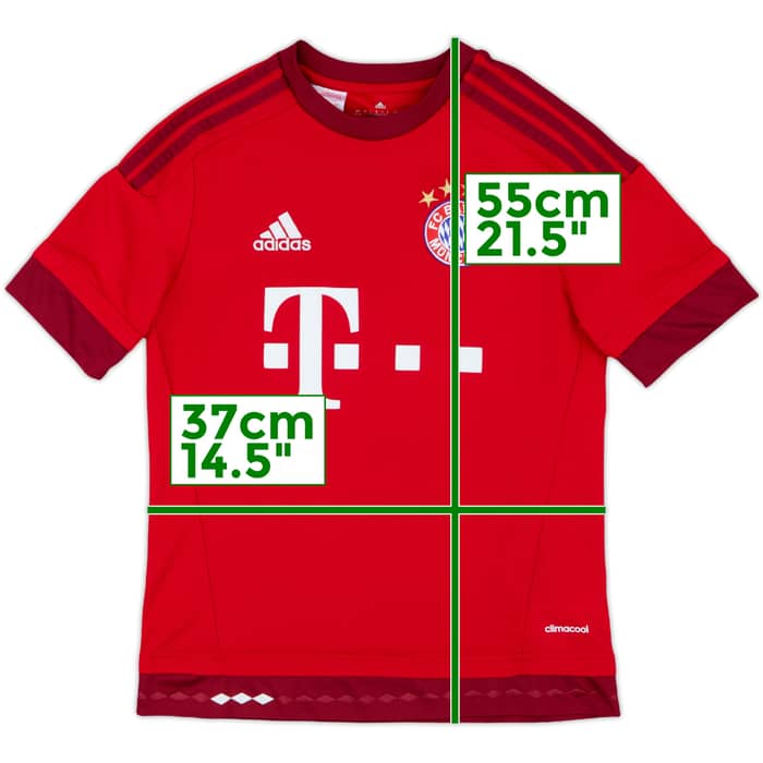 2015-16 Bayern Munich Home Shirt - 9/10 - (L.Boys)