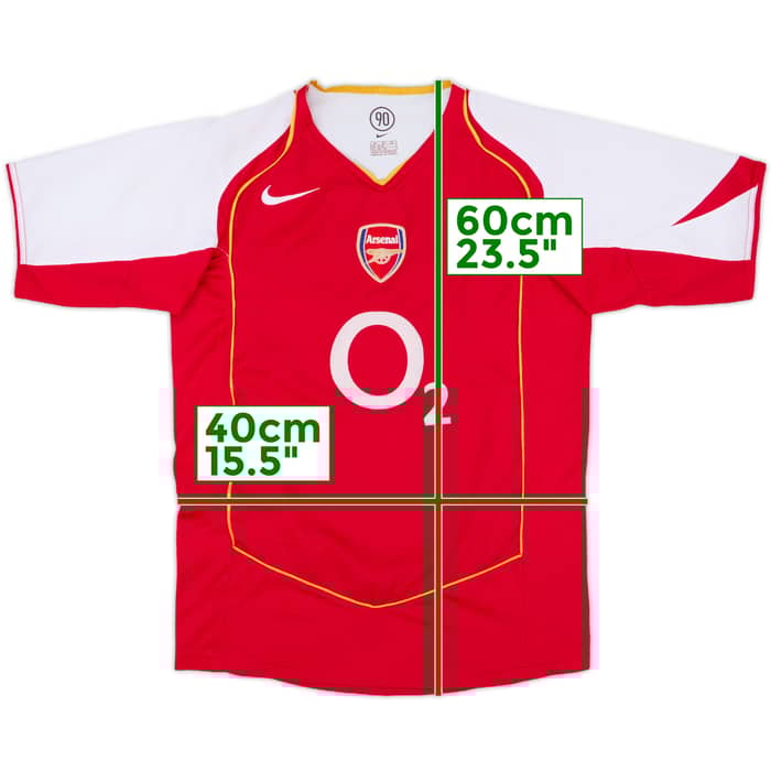 2004-05 Arsenal Home Shirt - 7/10 - (XL.Boys)