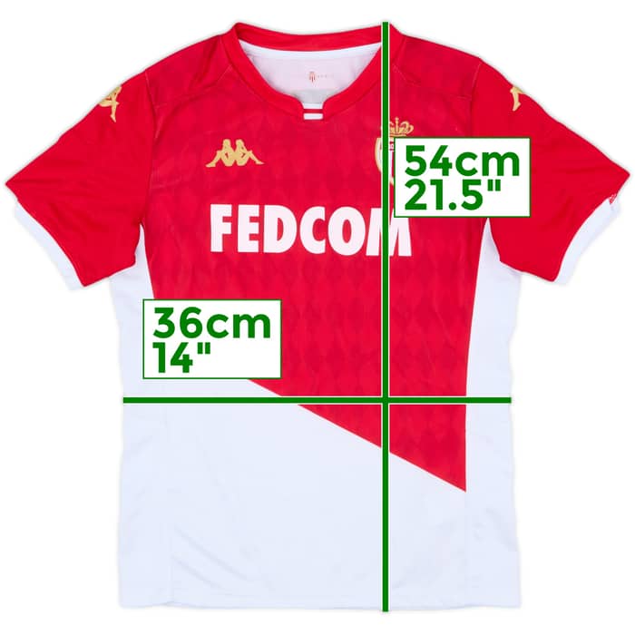 2019-20 Monaco Home Shirt - 6/10 - (M.Boys)
