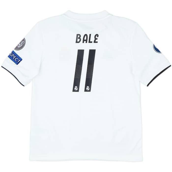 2018-19 Real Madrid Home Shirt Bale #11 - 10/10 - (M.Boys)