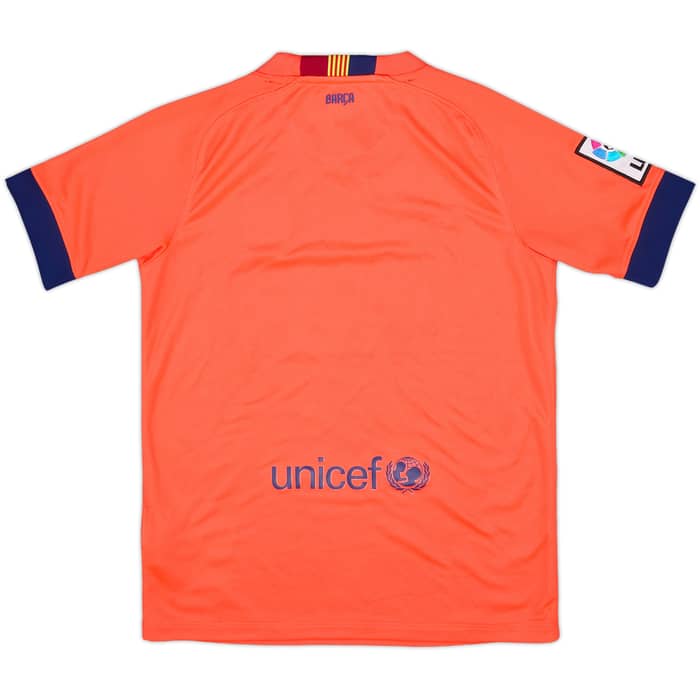 2014-15 Barcelona Away Shirt - 10/10 - (M.Boys)