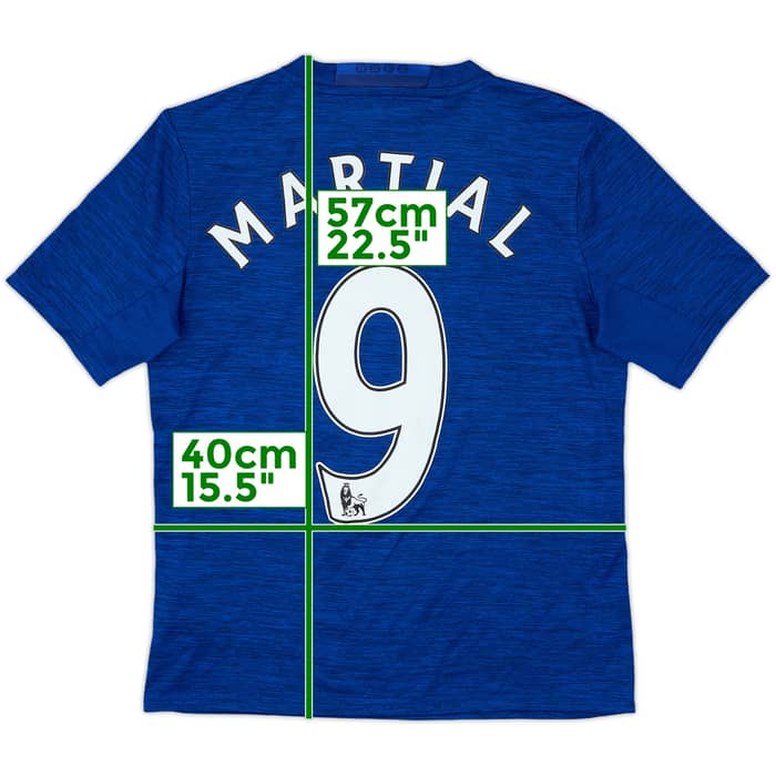 2016-17 Manchester United Away Shirt Martial #9 - 9/10 - (M.Boys)