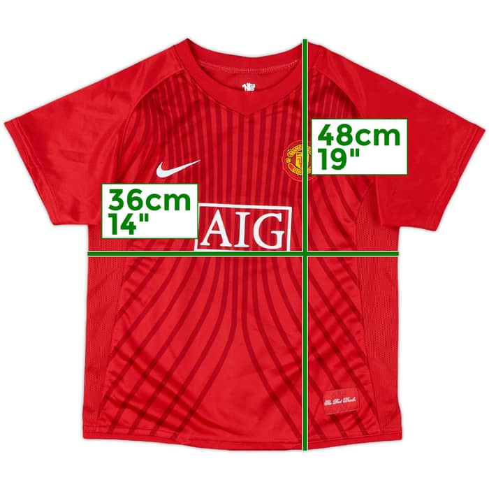 2008-09 Manchester United Home Shirt - 8/10 - (5-6 Years)