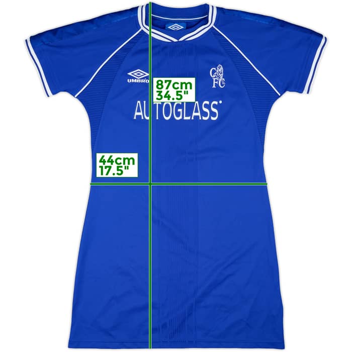 1999-01 Chelsea Home Shirt - 9/10 - (Women's M)