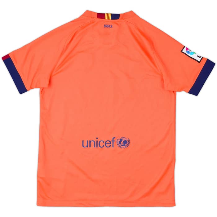 2014-15 Barcelona Away Shirt - 8/10 - (L.Boys)