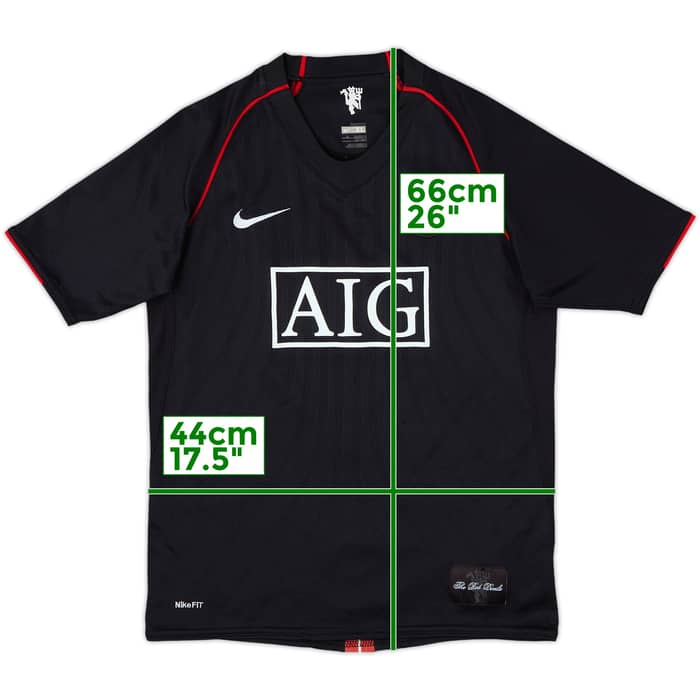 2007-08 Manchester United Away Shirt - 8/10 - (XL.Boys)
