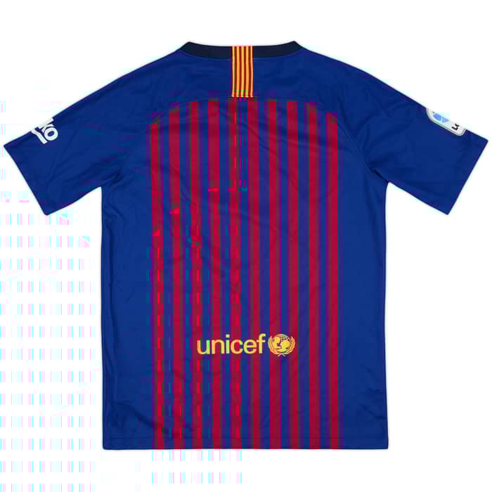 2018-19 Barcelona Home Shirt - 10/10 - (XL.Boys)