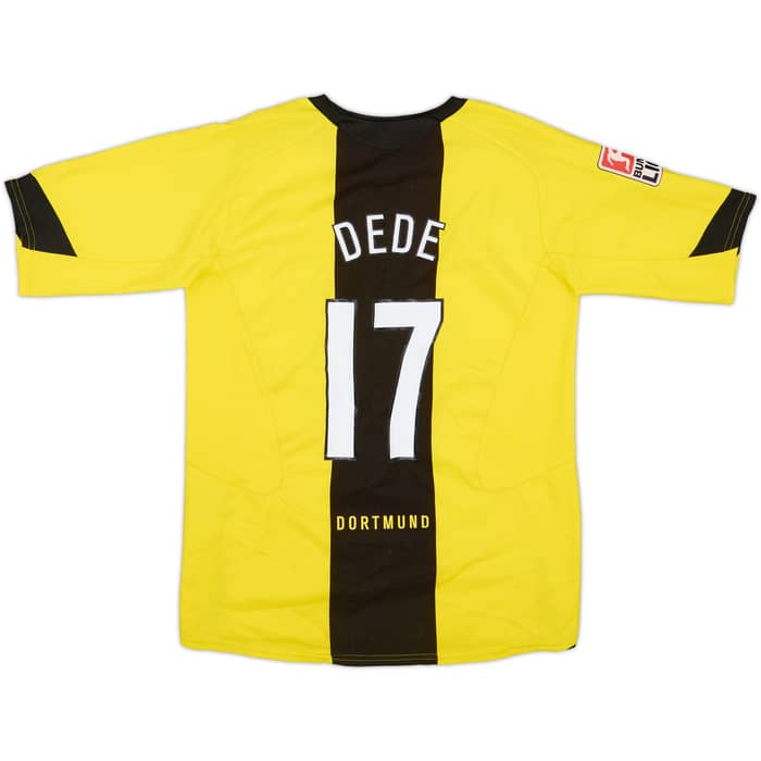 2005-06 Borussia Dortmund Home Shirt Dede #17 - 7/10 - (XL.Boys)