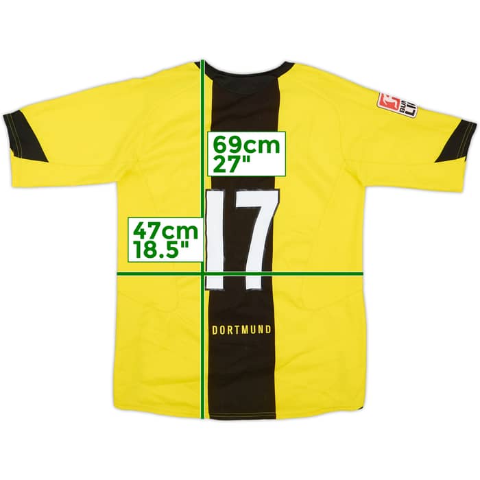 2005-06 Borussia Dortmund Home Shirt Dede #17 - 7/10 - (XL.Boys)