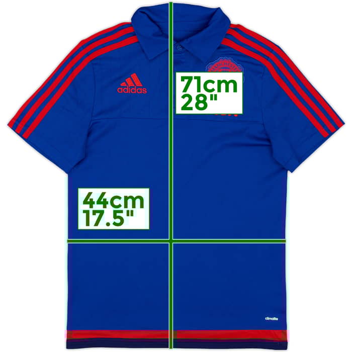 2015-16 Manchester United adidas Polo Shirt - 10/10 - (L.Boys)