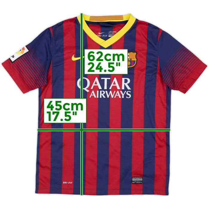 2013-14 Barcelona Home Shirt - 8/10 - (L.Boys)