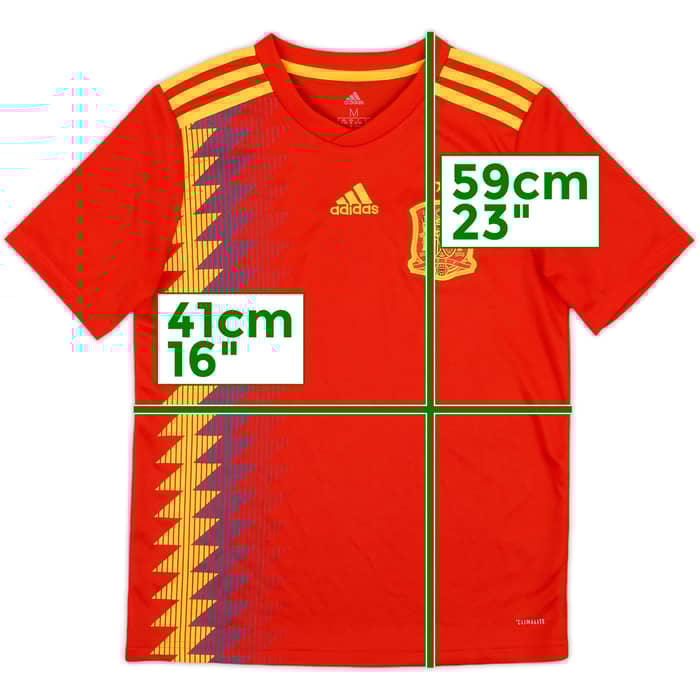 2018-19 Spain Home Shirt - 10/10 - (M.Boys)