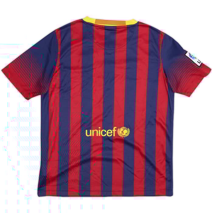 2013-14 Barcelona Home Shirt - 8/10 - (XL.Boys)