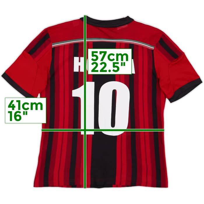 2014-15 AC Milan Home Shirt Honda #10 - 5/10 - (M.Boys)
