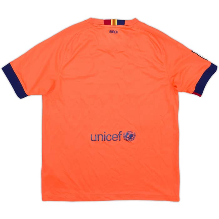 2014-15 Barcelona Away Shirt - 8/10 - (XL.Boys)