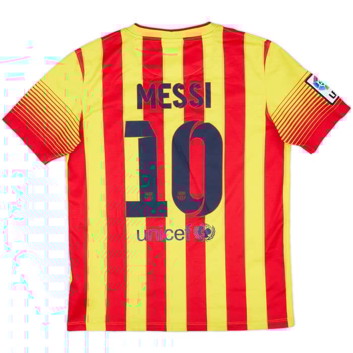 2013-15 Barcelona Away Shirt Messi #10 - 10/10 - (L.Boys)