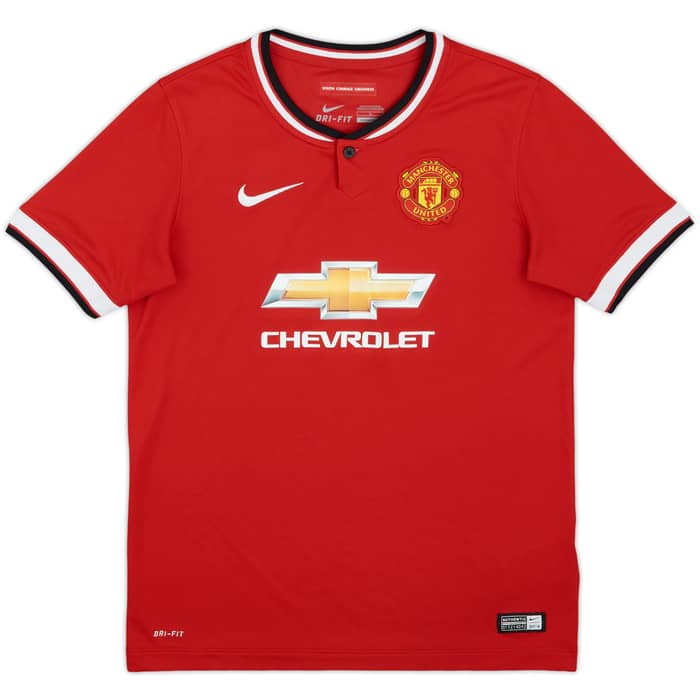 2014-15 Manchester United Home Shirt - 8/10 - (L.Boys)